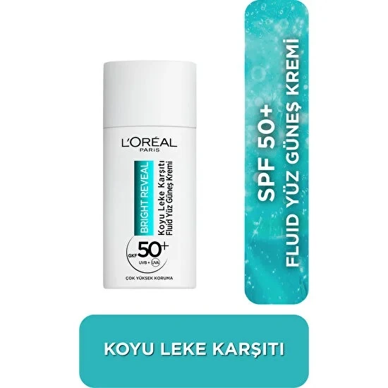 Loreal Brıght Reveal Koyu Leke Karşıtı Güneş Krem Gkf50 50 Ml
