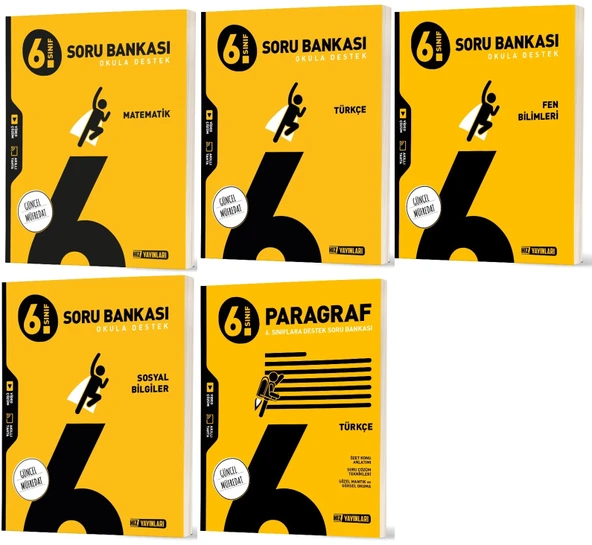 Hız 2026 6. Sınıf Matematik Türkçe Fen Sosyal Paragraf Soru Bankası Seti 5 Kitap ürün görseli