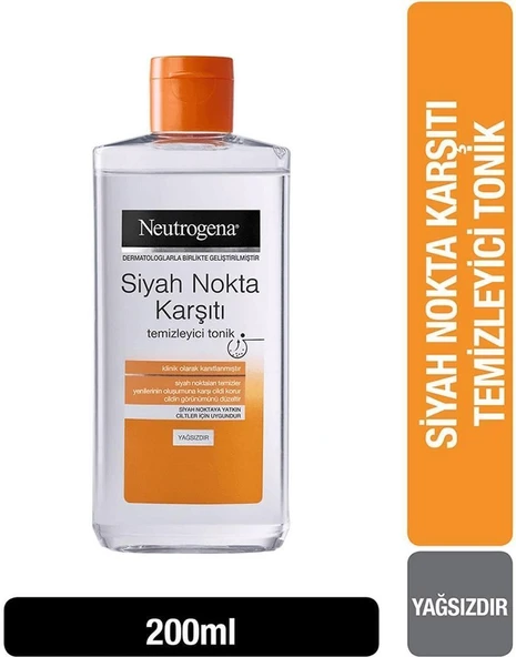 Neutrogena Siyah Nokta Karşıtı Temizleyici Tonik 200 Ml