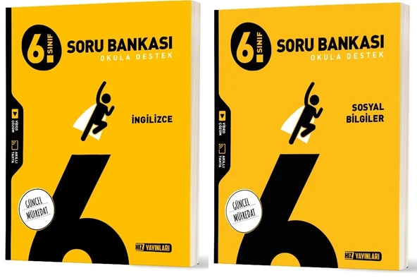 Hız 2026 6. Sınıf İngilizce + Sosyal Bilgiler Soru Bankası Seti 2 Kitap ürün görseli