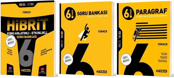 Hız 2026 6. Sınıf Türkçe + Paragraf Soru + Hibrit - Konu Seti 3 Kitap ürün görseli