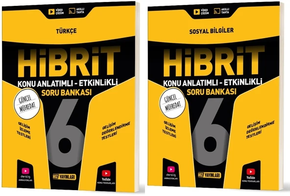 Hız 2026 6. Sınıf Türkçe + Sosyal Bilgiler Hibrit - Konu Seti 2 Kitap ürün görseli