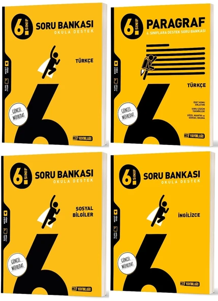 Hız 2026 6. Sınıf Türkçe Sosyal Paragraf İngilizce Soru Bankası Seti 4 Kitap ürün görseli