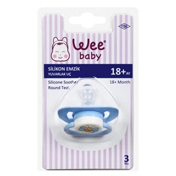 Wee Baby Yuvarlak Uçlu Emzik 18+ Ay No 3 -831 - 1