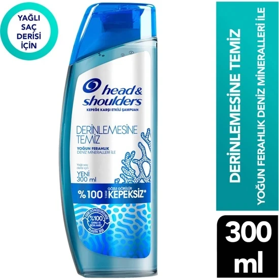 Head Shoulders Derinlemesine Temiz Şampuan Yoğun Ferahlık 300 Ml ürün görseli