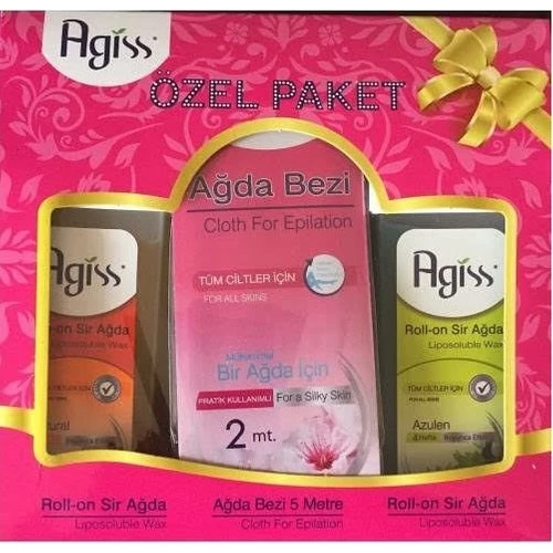 Agiss Roll On Set İkili Sir Ağda+ 2 Mt Bez 100 Ml+100 Ml  Delist ürün görseli