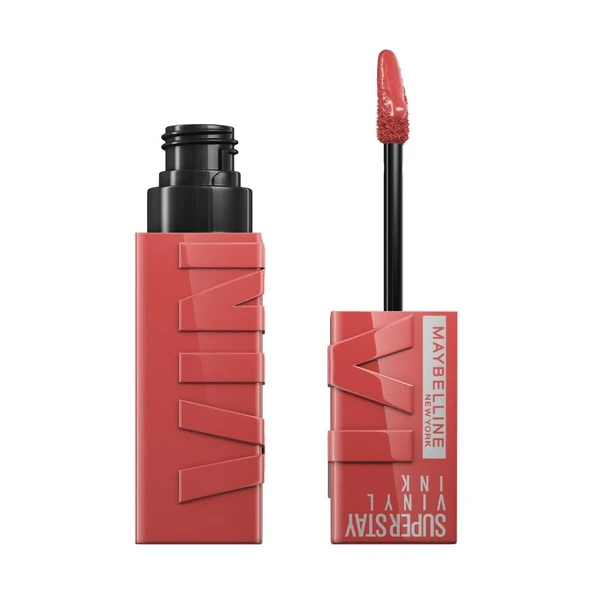 Maybellıne Super Stay Vinyl Ink Uzun Süre Kalıcı Likit Parlak Ruj 15 Peachy - 1