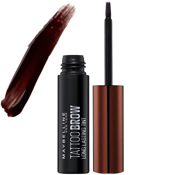 Maybellıne Tattoo Brow Geçici Kaş Dövmesi 3 Dark Brown Koyu Ton