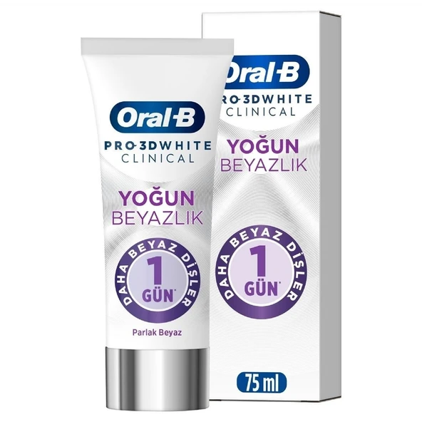 Oral B Diş Macunu Pro 3d Whıte Clınıcal Yoğun Beyazlık Parlatıcı 75 Ml ürün görseli