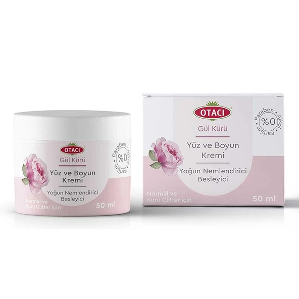Otacı Gül Kürü Yüz Ve Boyun Nemlendirici Krem 50 Ml