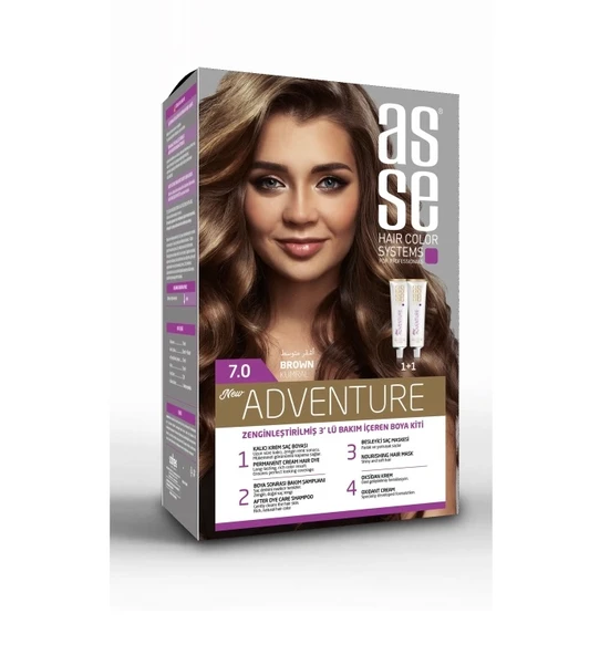 Asse Adventure Saç Boyası 7.0 Kumral ürün görseli 1
