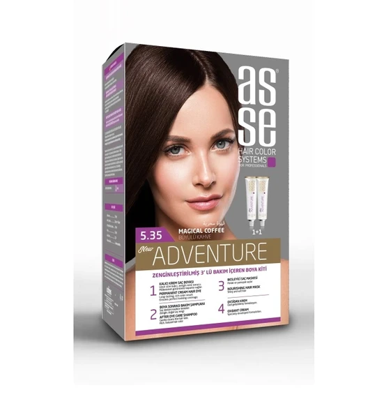 Asse Adventure Saç Boyası 5.35 Büyülü Kahve ürün görseli 1