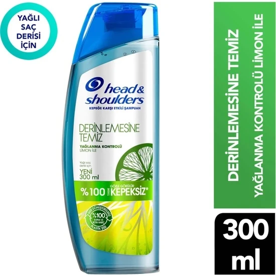 Head Shoulders Derinlemesine Temiz Şampuan Yağlanma Kontrolü 300 Ml ürün görseli