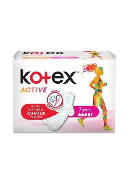 Kotex Active Tekli Uzun 7 Li ürün görseli 1