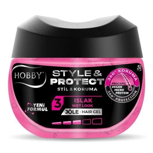 Hobby Saç Jölesi Style Protect Islak Görünüm 400 Ml ürün görseli