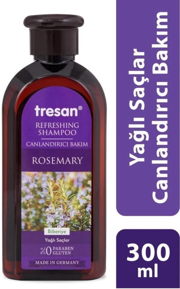 Tresan Şampuan Canlandırıcı Bakım Biberiye Özlü Yağlı Saçlar 300 Ml ürün görseli 1