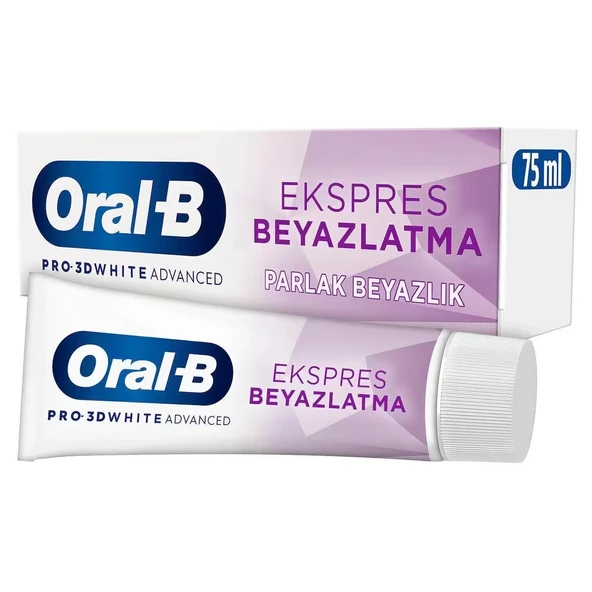 Oral B Ekspres Beyazlatma Parlak Beyazlık Diş Macunu 75 Ml ürün görseli