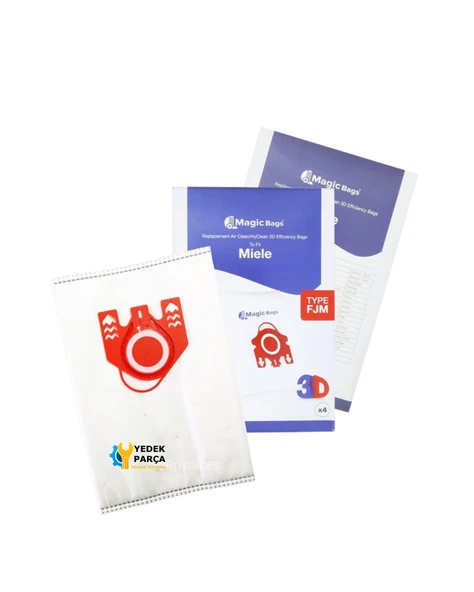 Miele Uyumlu Medicair Plus Süpürge Toz Torbası 4 Adet ürün görseli 1