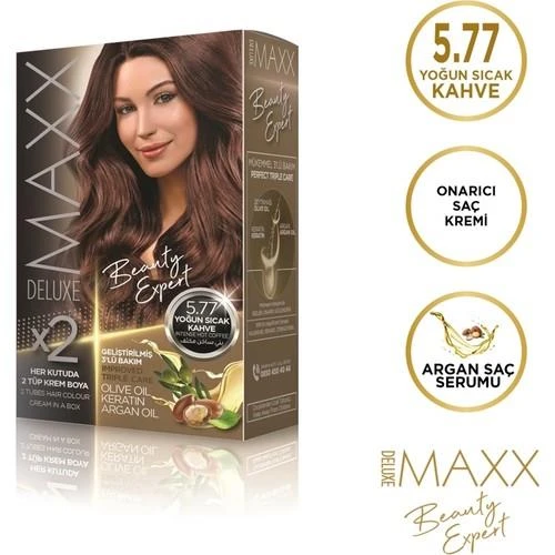 Maxx Deluxe Saç Boyası 5.77 Yoğun Sıcak Kahve ürün görseli 1