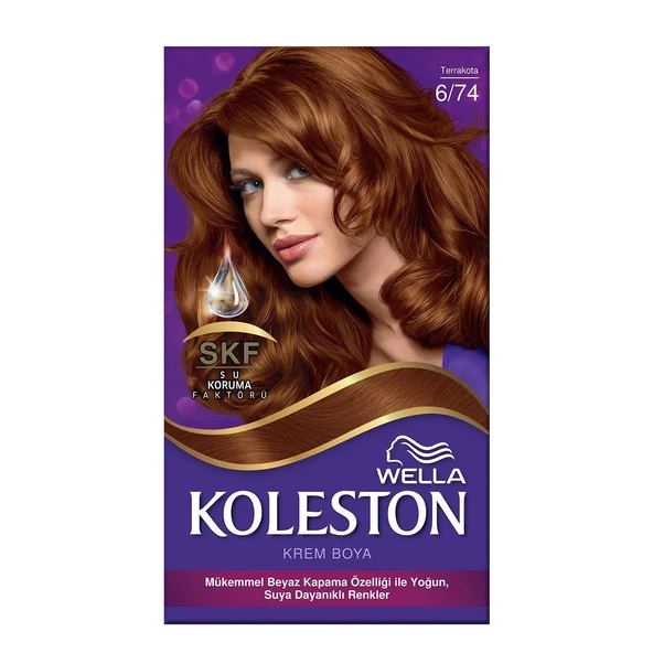 Koleston Kit Saç Boyası 6/74 Terrakota Koyu Amber Kumral - 1