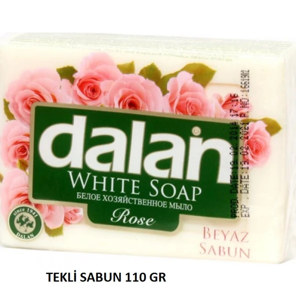 Dalan Beyaz Sabun Gül Tekli 110 Gr ürün görseli 1
