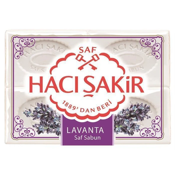 Hacı Şakir Banyo Sabunu Lavanta 4 Lü 600 Gr - 1