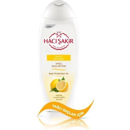 Hacı Şakir Şampuan Limon Yağlı Saçlar 2in1 500 Ml ürün görseli
