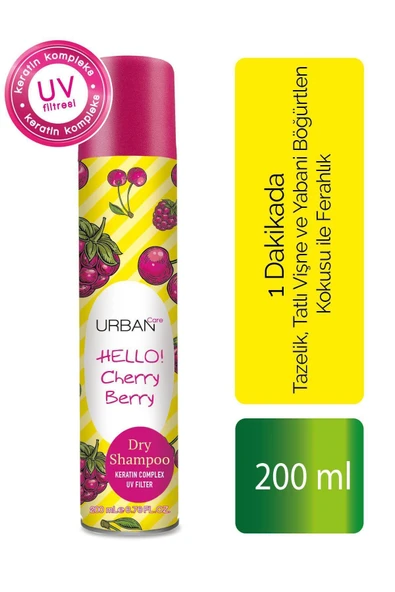 Urban Care Kuru Şampuan Hello Cherry Berry 200 Ml ürün görseli