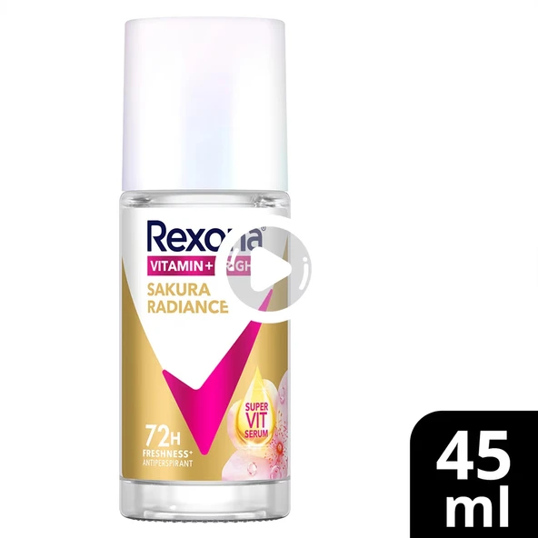 Rexona Vıtamın Brıght Sakura Radıance Bayan Rollon 45 Ml