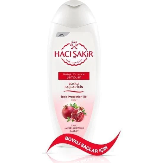 Hacı Şakir Şampuan Nar Boyalı Saçlar 2in1 500 Ml ürün görseli 1