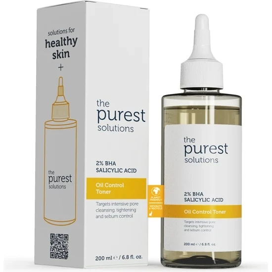 The Purest Solutions Yağlı Ve Karma Cilt Sivilce Ve Siyah Nokta Gözenek Salisilik Asit Tonik 200 ml