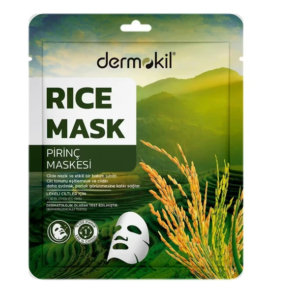 Dermokil Kağıt Maske Rıce Pirinç Maskesi 20 Gr