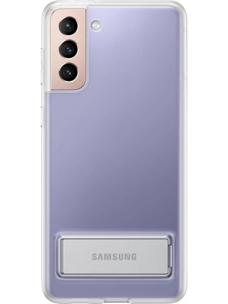 Galaxy S21+ 5G ile Uyumlu Clear Standing Kılıf Şefaf EF-JG996CTEGWW
