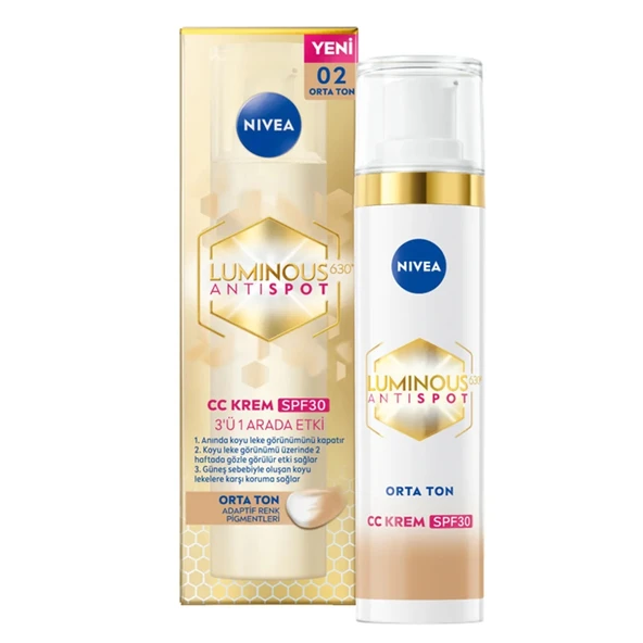 Nıvea Lumınous Antispot Cc Krem Orta Ton 40 Ml