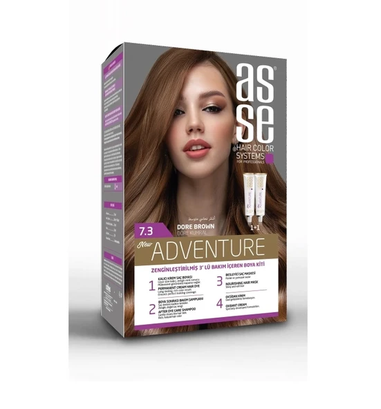 Asse Adventure Saç Boyası 7.3 Dore Kumral ürün görseli 1