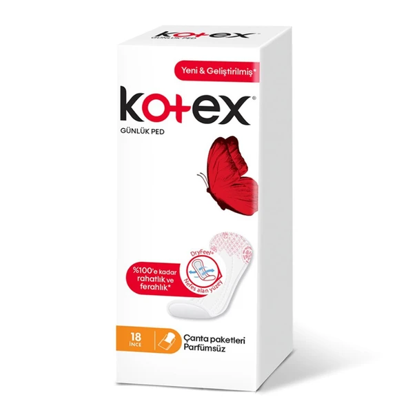 Kotex Günlük Ped Lıghtdays 18 Li Parfümsüz ürün görseli