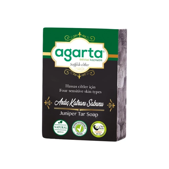 Agarta Doğal Ardıç Katranı Sabunu El Yapımı 150 Gr ürün görseli 1