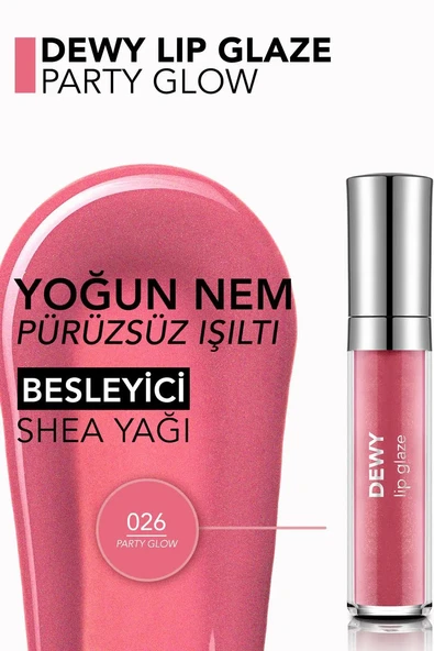 Flormar Dewy Lıp Glaze 026 Party Glow ürün görseli