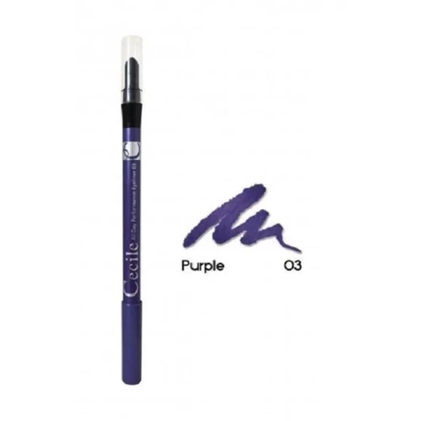 Cecile All Day Performance Eyeliner 03 Purple