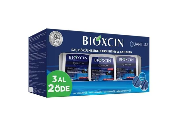 Bıoxcın Quantum Şampuan 3 Al 2 Öde  Yağlı Saçlar 3x300 Ml ürün görseli 1