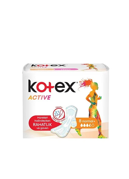Kotex Active Tekli Normal 8 Li ürün görseli