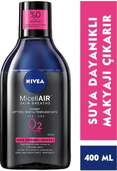 Nıvea Micellaır Expert Çift Fazlı Makyaj Temizleme Suyu 400 Ml