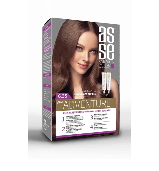 Asse Adventure Saç Boyası 6.35 Çikolata Kahve ürün görseli