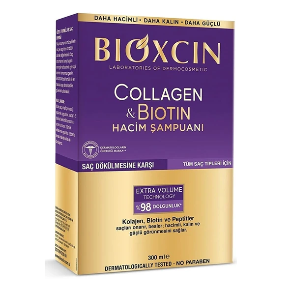 Bıoxcın Collagen Bıotın Şampuan Tüm Saç Tipleri 300 Ml ürün görseli