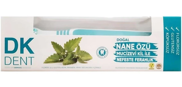 Dermokil Dk Dent Diş Macunu Nane Özlü 75 Ml Fırça Hediyeli - 1