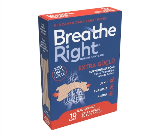 Breathe Right Burun Bandı Extra 10 Lu Yeni ürün görseli