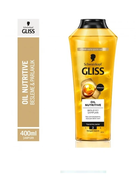 Glıss Şampuan Oıl Nutrıtıve 400 Ml ürün görseli