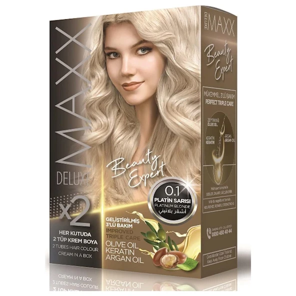Maxx Deluxe Saç Boyası 0.1 Platin Sarısı ürün görseli 1