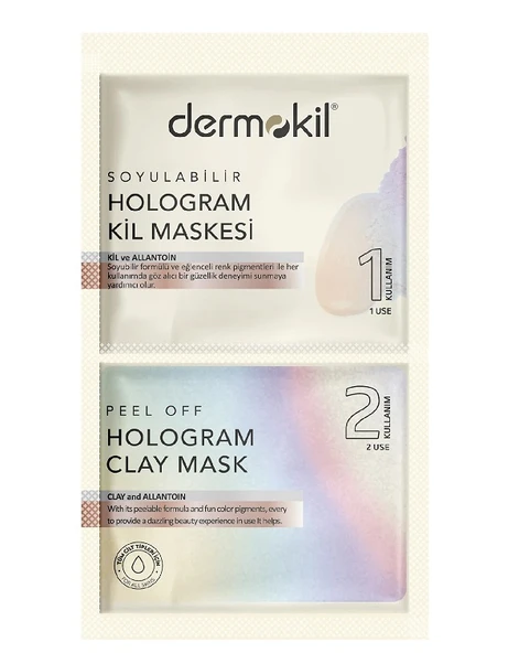 Dermokil Maske Soyulabilir Hologram Kil Maskesi 2x7.5 Ml