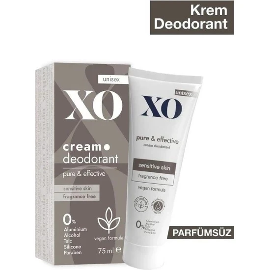 Xo Unisex Cream Deodorant Hassas Ciltler 75 Ml ürün görseli